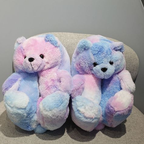 Teddy Bear Fur Slippers