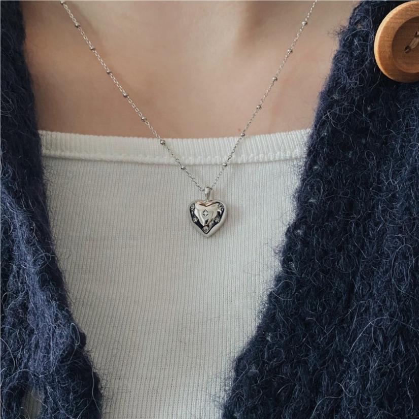 Dainty Heart Star Necklace