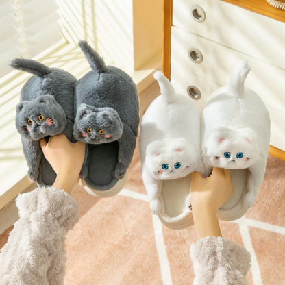 Cat Hug Slippers