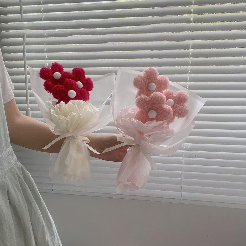 Plush Crochet Roses Bouquet