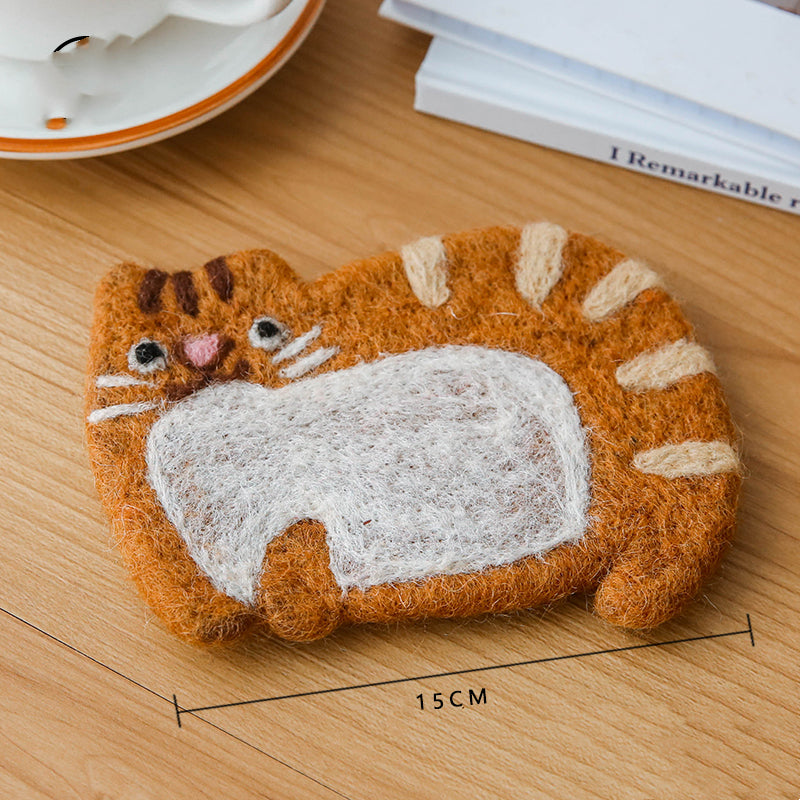 Handmade Animal Plush Coasters