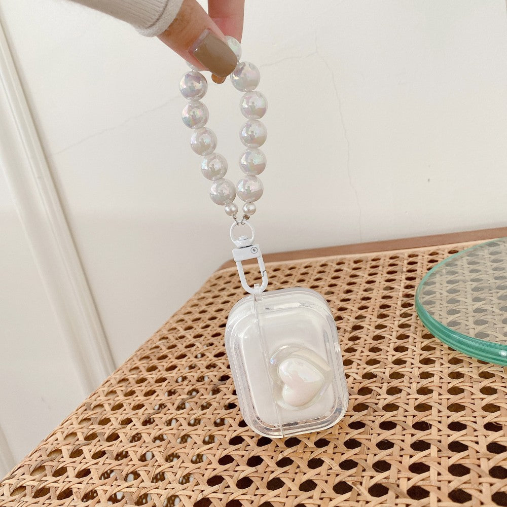 Heart and Pearl Chain AirPods Case