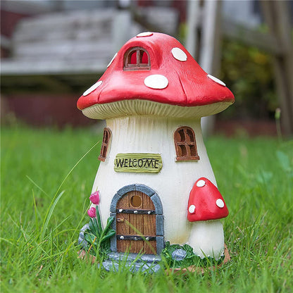 Mushroom House Solar Lamp