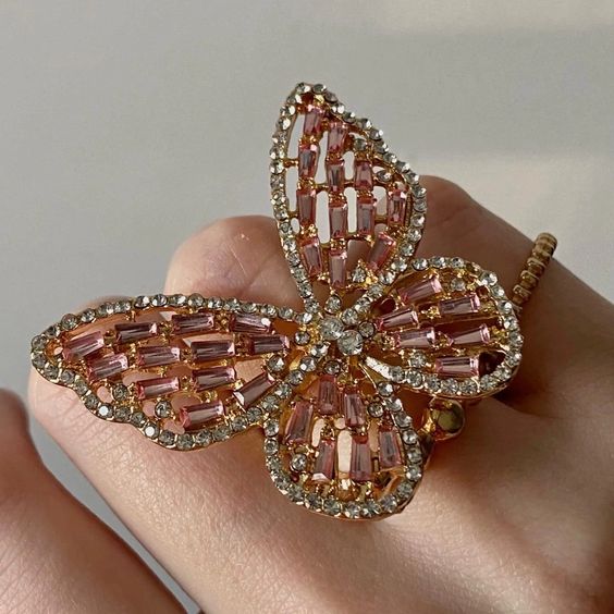 Butterfly Diamond Ring