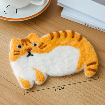 Handmade Animal Plush Coasters