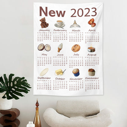 Cloth Tapestry Wall Calendar