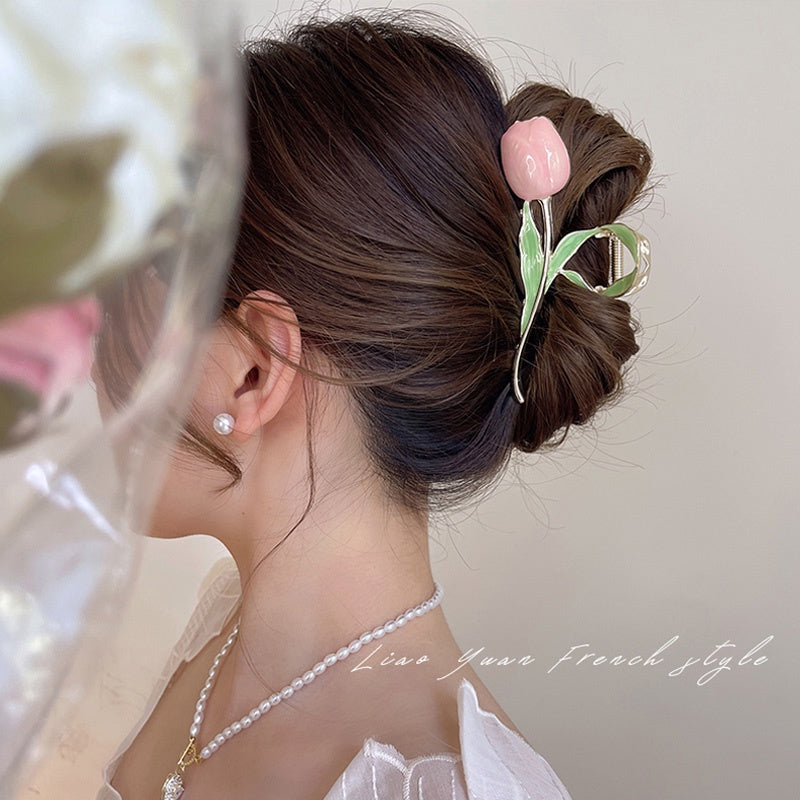 Tulip Flower Hair Clip