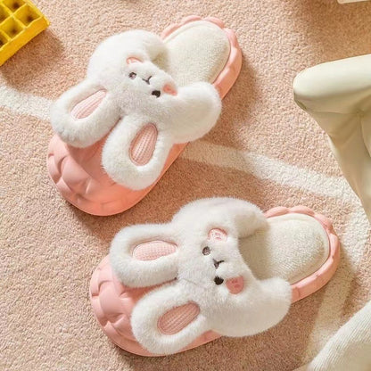 Fuzzy Cute Rabbit Slippers