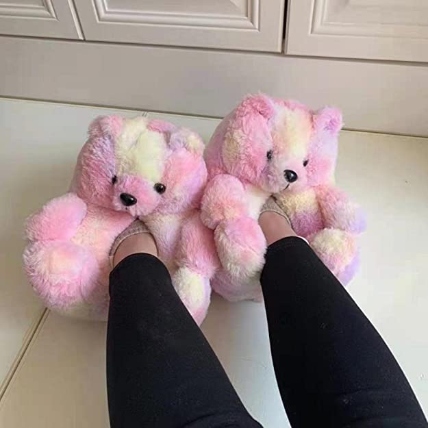 Teddy Bear Fur Slippers