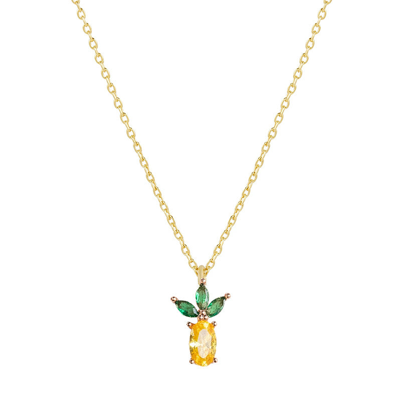 Tropical Fruit Pendant Necklace