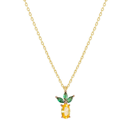 Tropical Fruit Pendant Necklace