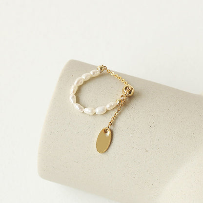 Pearl Chain Ring