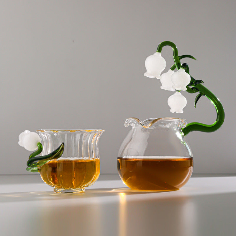 Lily of The ValleyGlass Tea Set