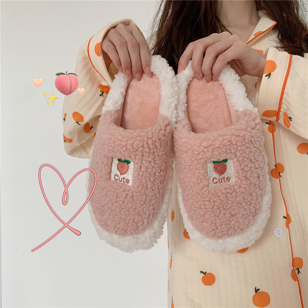 Fruit Plush Slippers