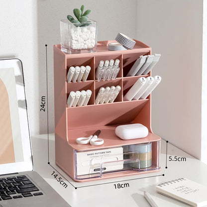 Pen Holder Desk Storage Box