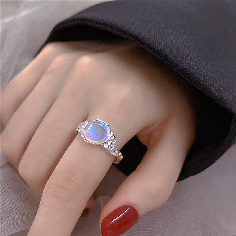 Heart Moonstone Rings