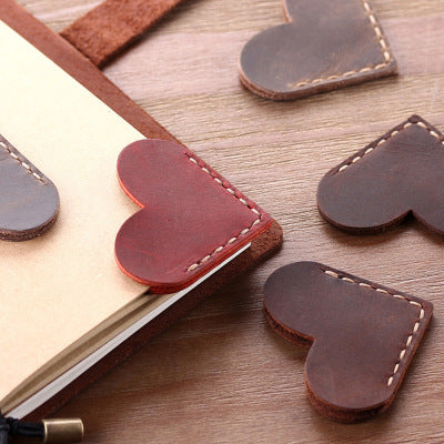 Heart-shaped bookmark