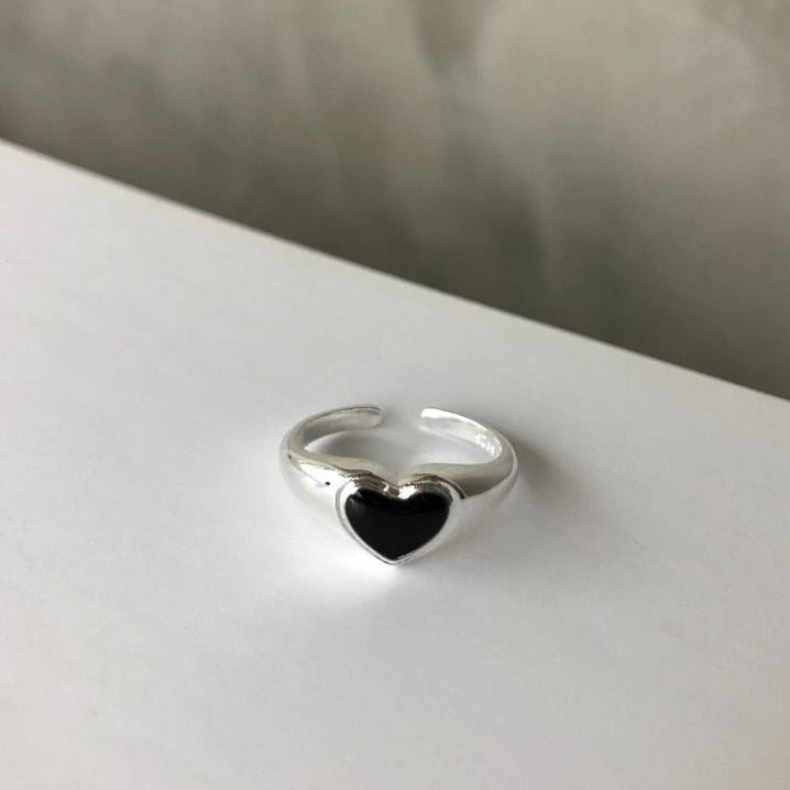 Black Heart Rings