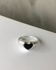 Black Heart Rings