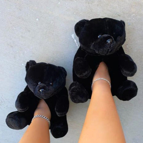 Teddy Bear Fur Slippers