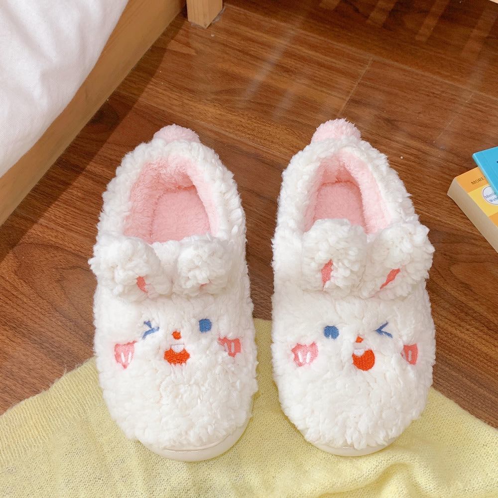 Bunny &amp; Bear Ears Slippers