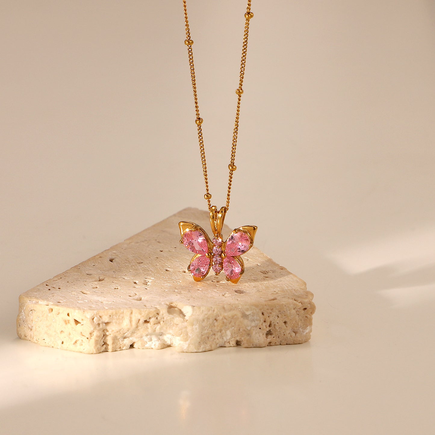 Butterfly Shaped Pendant Necklace
