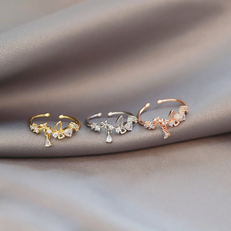 Princess Flower Knot Rings