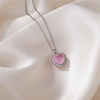 Pink Heart Necklace