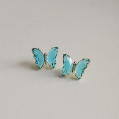 Crystal Butterfly Earstuds