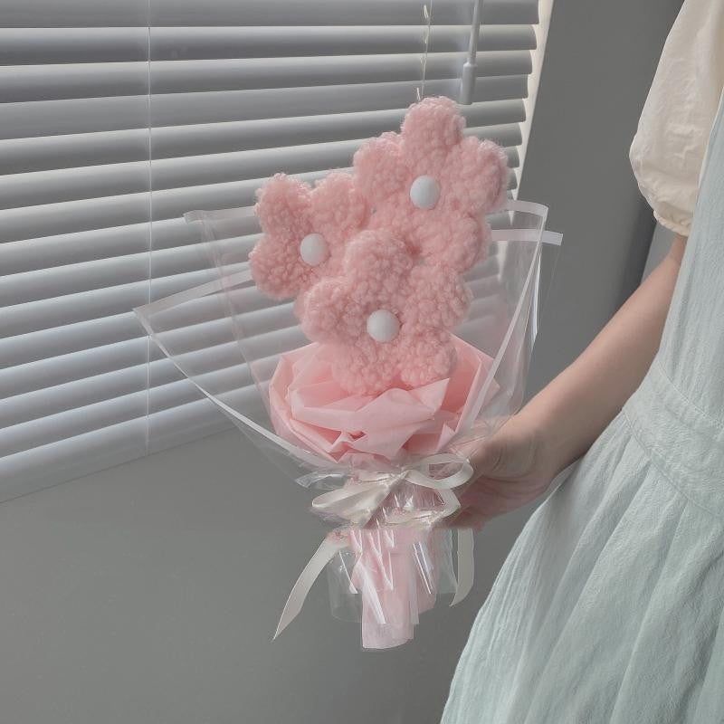 Plush Crochet Roses Bouquet