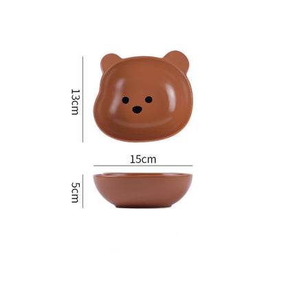 Bear Bowl and Plate