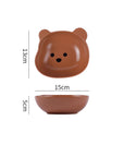 Kawaii Bear Bowl and Plate