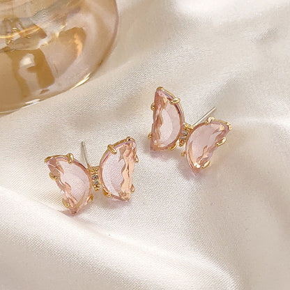 Crystal Butterfly Earstuds