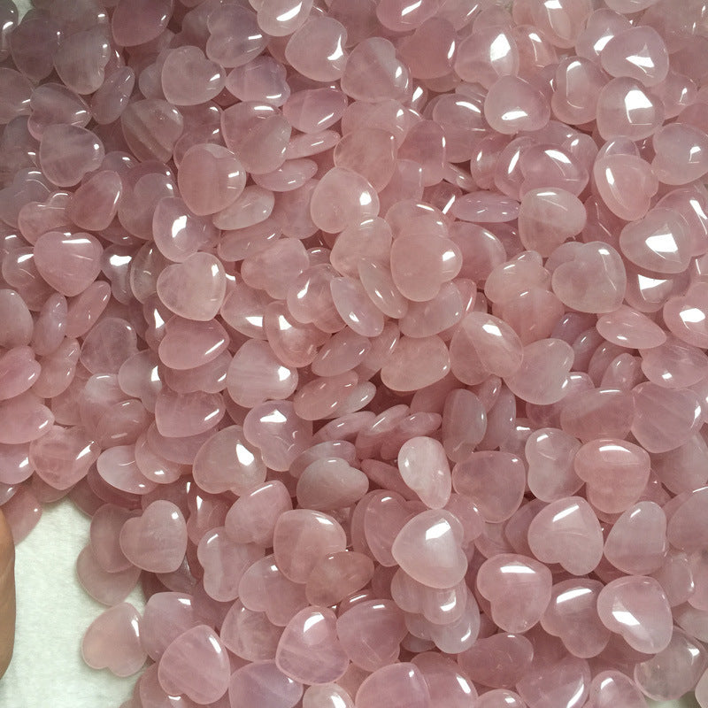 Heart Shaped Rose Quartz Crystals