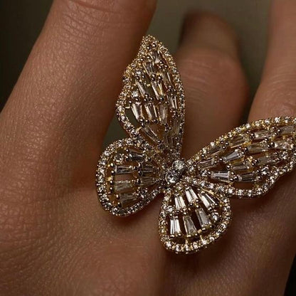 Butterfly Diamond Ring