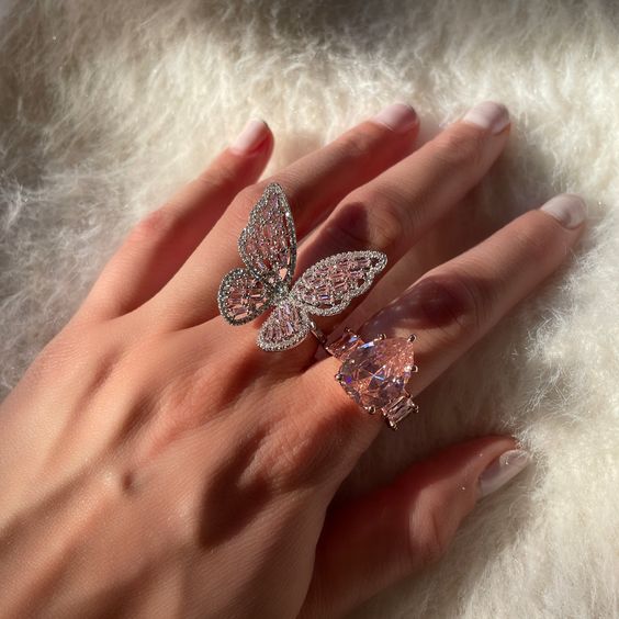 Butterfly Diamond Ring