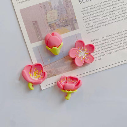 Flower Resin Refrigerator Magnets Set