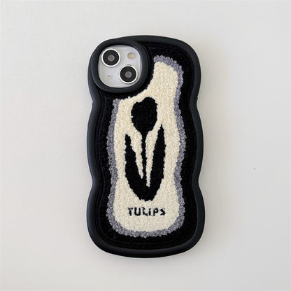 Small Tulip Embroidered Phone Case