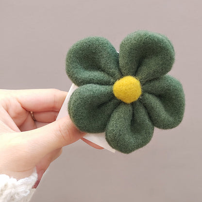 Daisy Plush Hair Tie