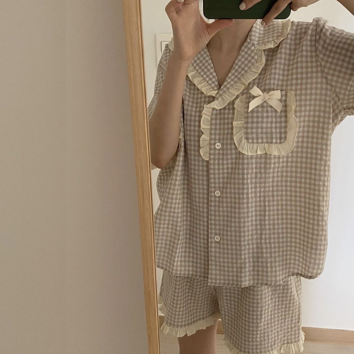 Plaid PJ Set