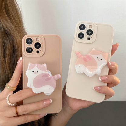 Cute Cat Stand Phone Case