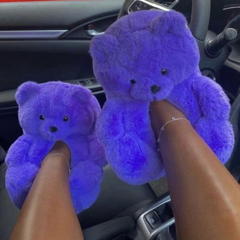 Teddy Bear Fur Slippers