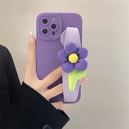 Flower Wristband Holder Phone Case