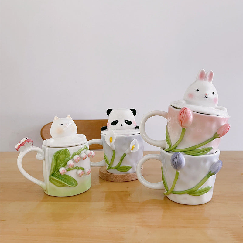 Floral Ceramic Mugs