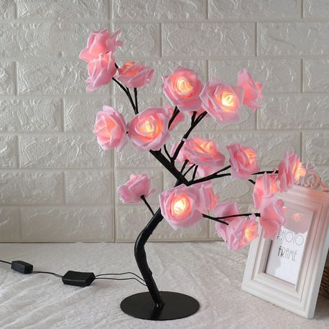 Rose Flower Tree Lamp