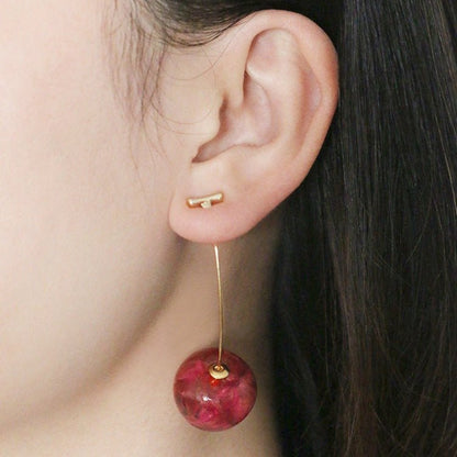 Red Cherry Drop Earrings