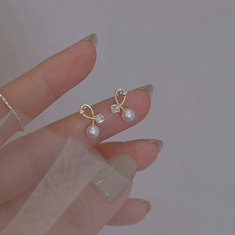 Dainty Crystal Stud Earrings