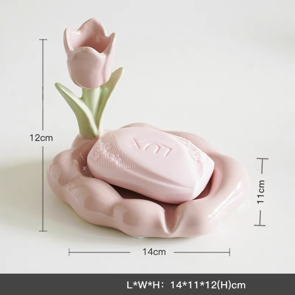 Ceramic Flower Soap Box