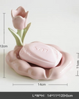 Ceramic Flower Soap Box