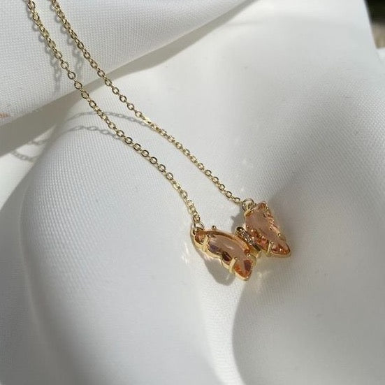 Crystal Butterfly Necklace